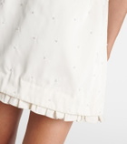 Clio Peppiatt Camelia embellished miniskirt