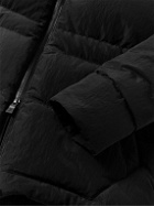 Herno Laminar - Quilted Crinkled-Shell Hooded Down Jacket - Black