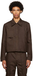 Luar Brown Striped Jacket