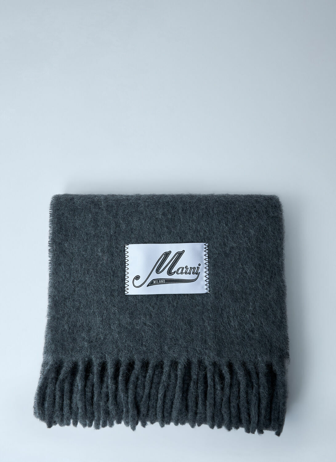 Marni Fringed Wool Scarf