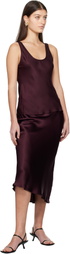 ANINE BING Burgundy Lea Tank Top