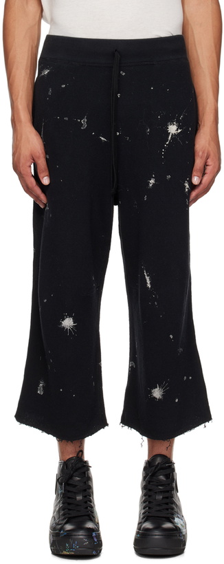 Photo: R13 Black Articulated Knee Sweatpants