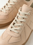 Maison Margiela - Replica Suede-Trimmed Leather Sneakers - Neutrals