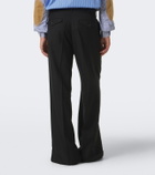 Junya Watanabe Pleated wool twill wide-leg pants