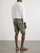 Slowear - Straight-Leg Cotton and Linen-Blend Shorts - Green