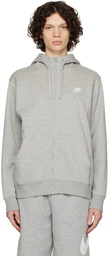 Nike Gray Sportswear Club Hoodie