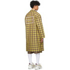 Gucci Yellow and Burgundy Nylon Coat