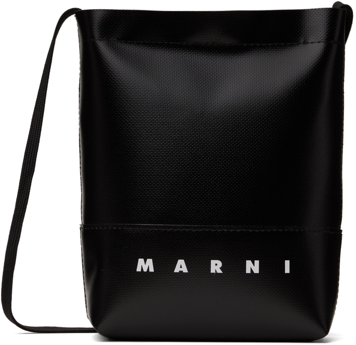 Photo: Marni Black Shoelace Strap Crossbody Bag