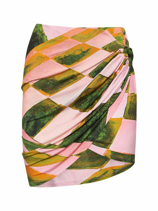 Photo: LOUISA BALLOU - Coastline Printed Mini Skirt