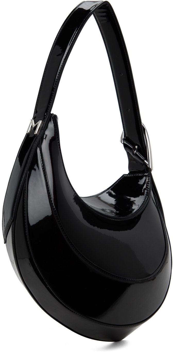 Mugler Black Small Patent Spiral Curve 02 Bag