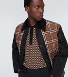 Burberry Checked quilted jacket