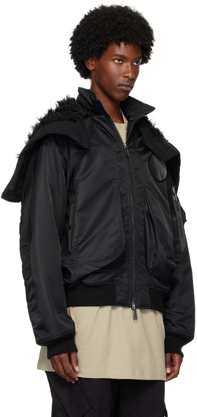 JiyongKim Black Alpha Industries Edition Bomber Jacket JiyongKim