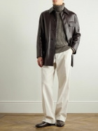 Dunhill - Leather Jacket - Brown