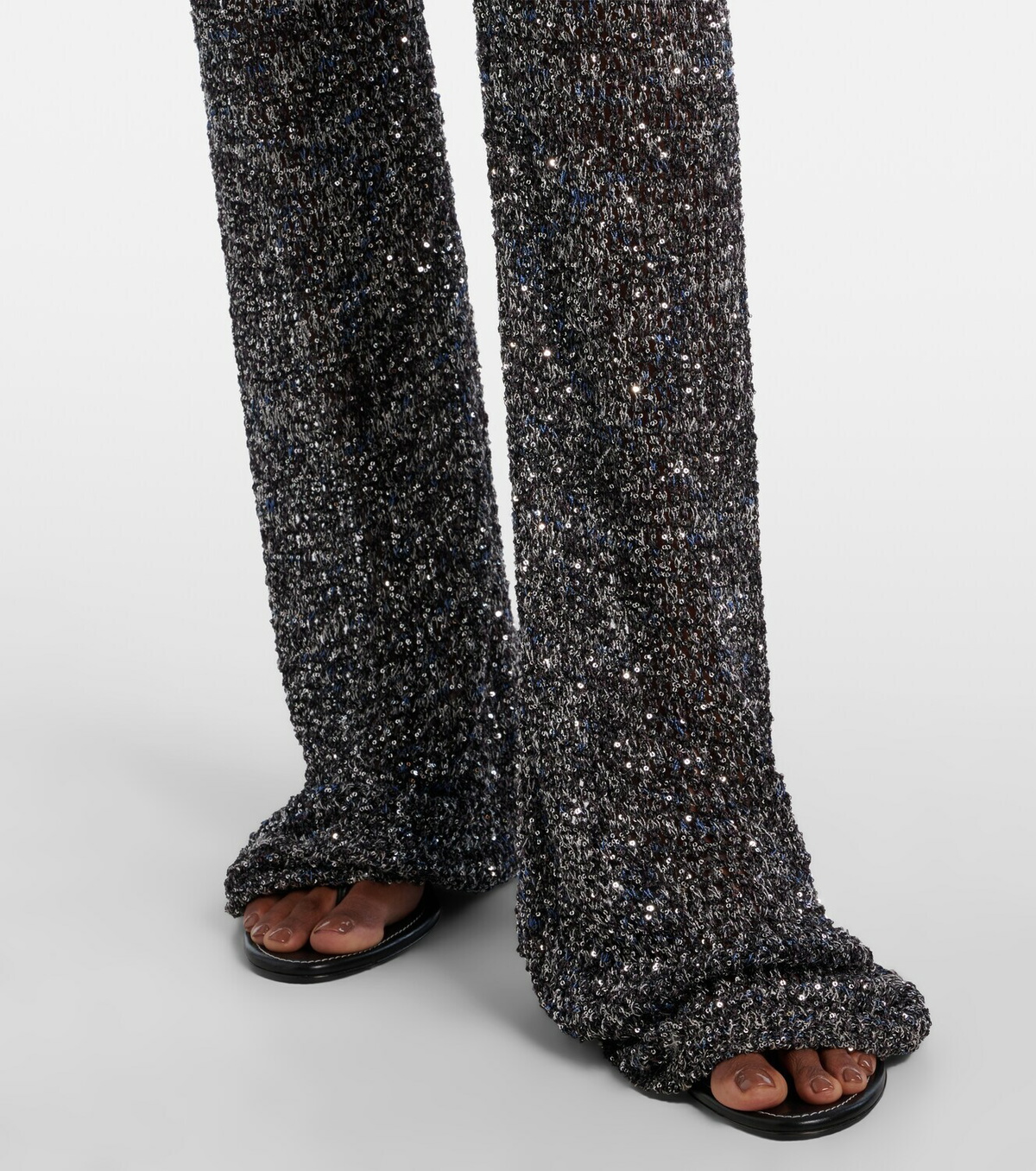 Missoni Sequined lamé flared pants