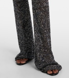 Missoni Sequined lamé flared pants
