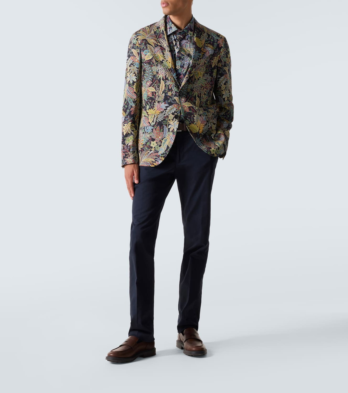 Etro Roma printed wool-blend blazer