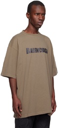 Balenciaga Brown Boxy T-Shirt