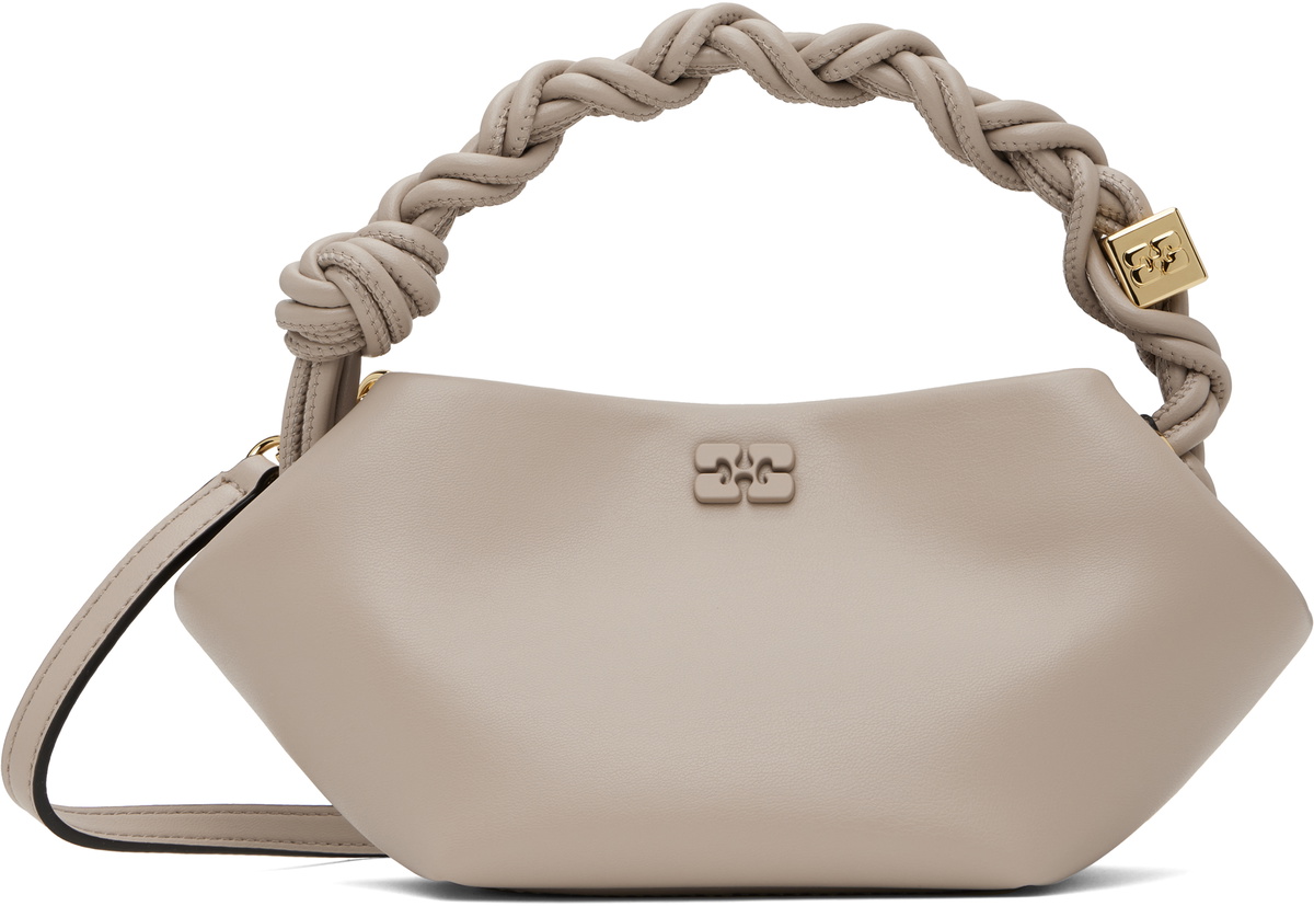 GANNI ベージュ クッションデザイン ハンドバッグ GANNI Taupe Mini GANNI Bou Bag GANNI