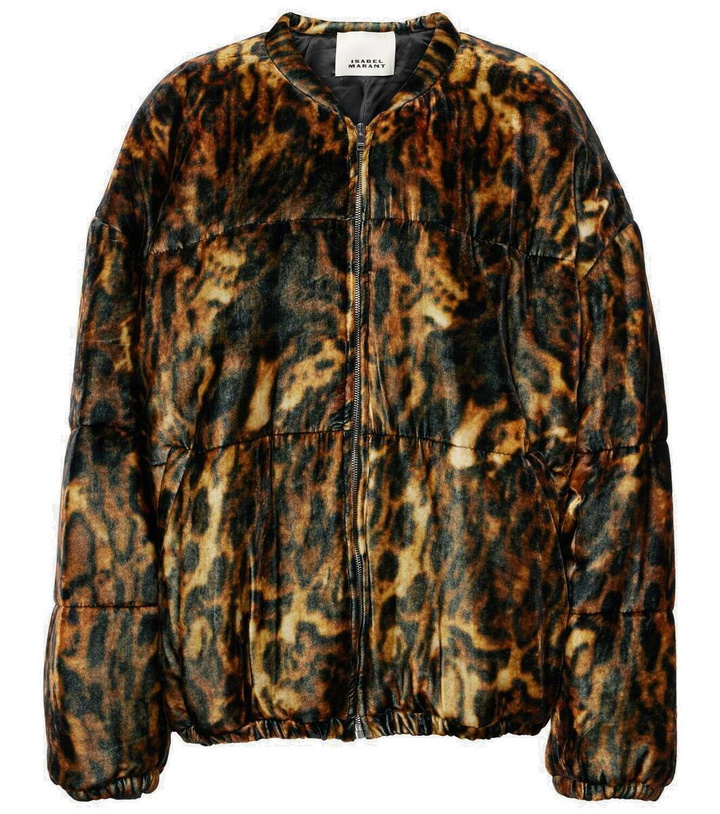 Photo: Isabel Marant Delima leopard-print bomber jacket