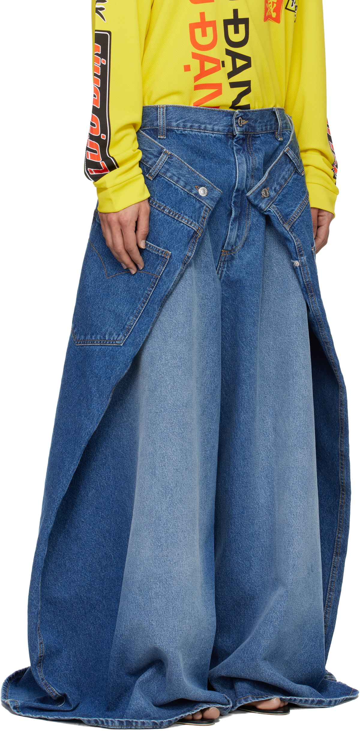 LU'U DAN Blue Maxi x Maxi x Maxi Jeans
