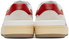 Lanvin White Mesh Clay Sneakers