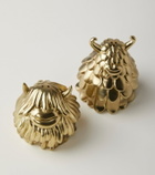 L'Objet - Niki + Simon brass salt and pepper shakers