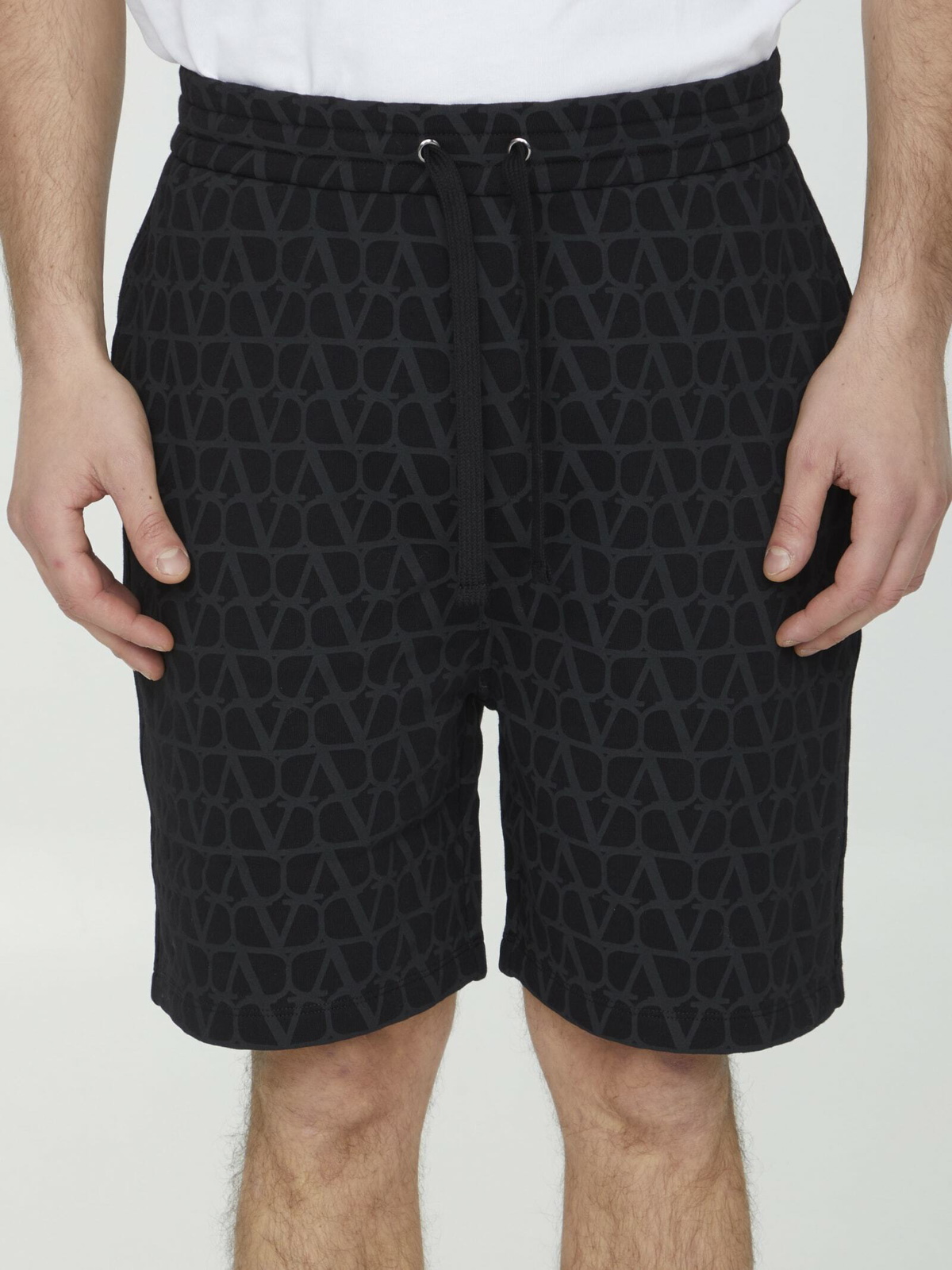 Valentino Toile Iconographe Cotton Bermuda Shorts