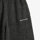 MKI Men's Mohair Blend Knit Wide Leg Joggers in Charcoal