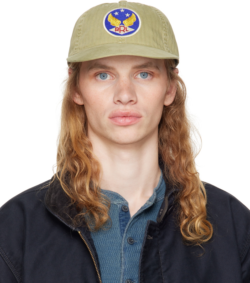 RRL Green Winged-Logo Twill Ball Cap RRL