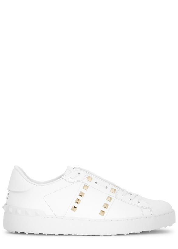 Photo: Valentino Garavani Rockstud Untitled Leather Sneakers White