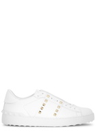 Valentino Garavani Rockstud Untitled Leather Sneakers White