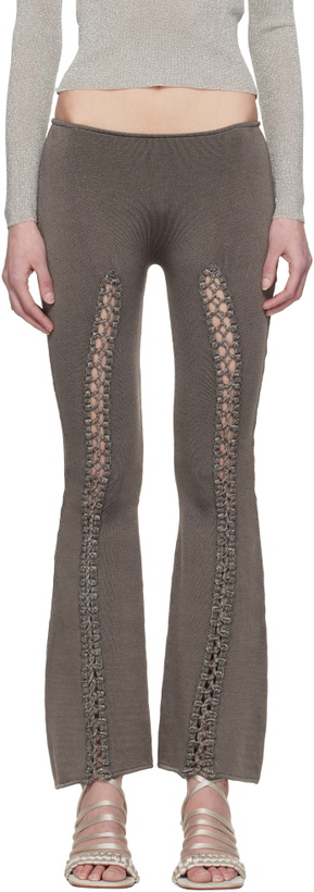 Photo: Isa Boulder Gray Suture Front Lounge Pants