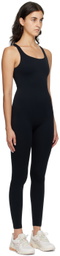 VAARA Black Seamless Unibody Jumpsuit