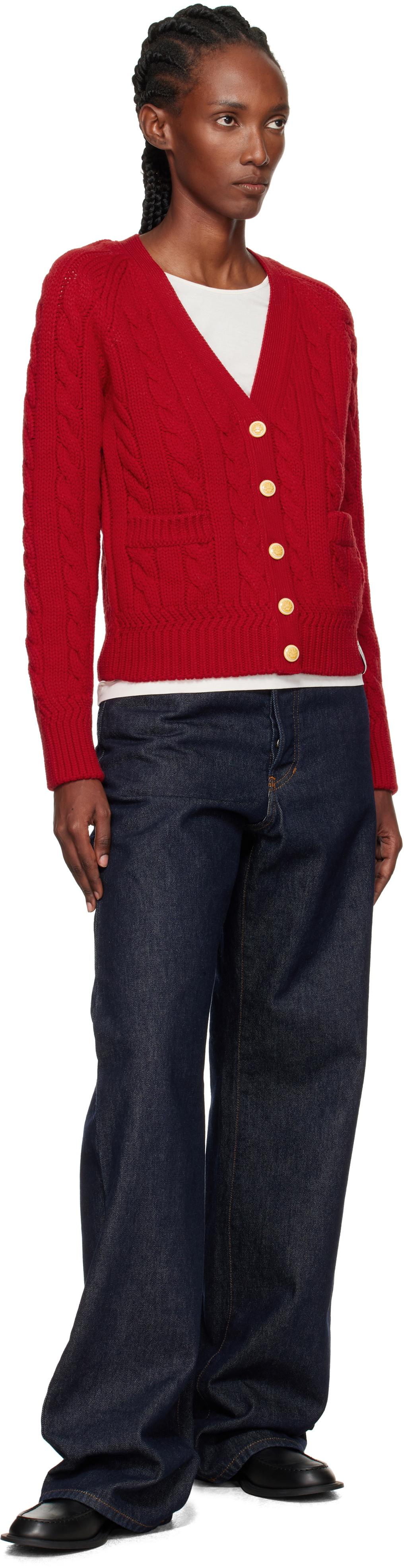 Bally Red Wool Cardigan