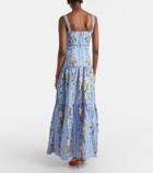 Agua by Agua Bendita Lima printed linen maxi dress