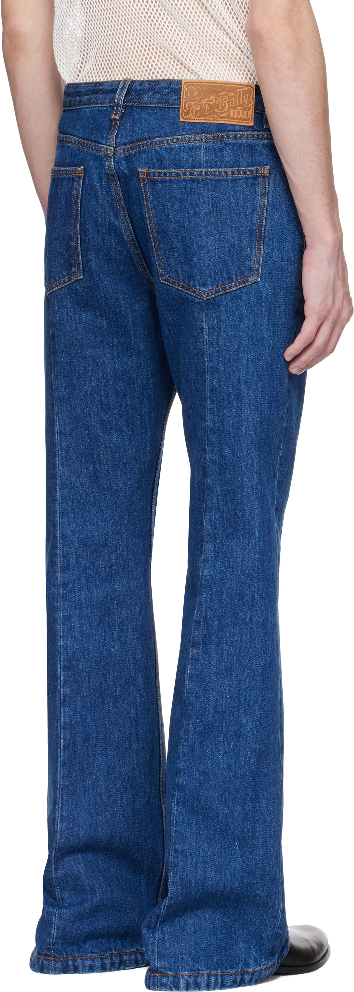 Bally Blue Pinched Seam Jeans
