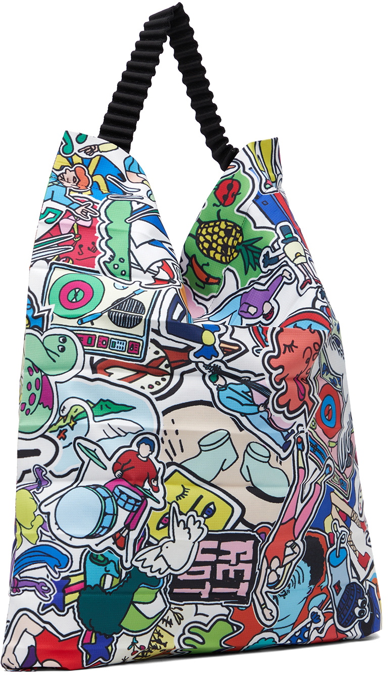 Pleats Please Issey Miyake Multicolor Omnibus Shoulder Bag Pleats Please Issey Miyake Multicolor Omnibus Shoulder Bag