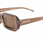 Le Specs x No Problemo Blackpool Sunglasses in Cocoa/Brown Mono 