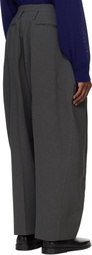 RAINMAKER KYOTO Gray Double Cloth 3-Pleated Trousers