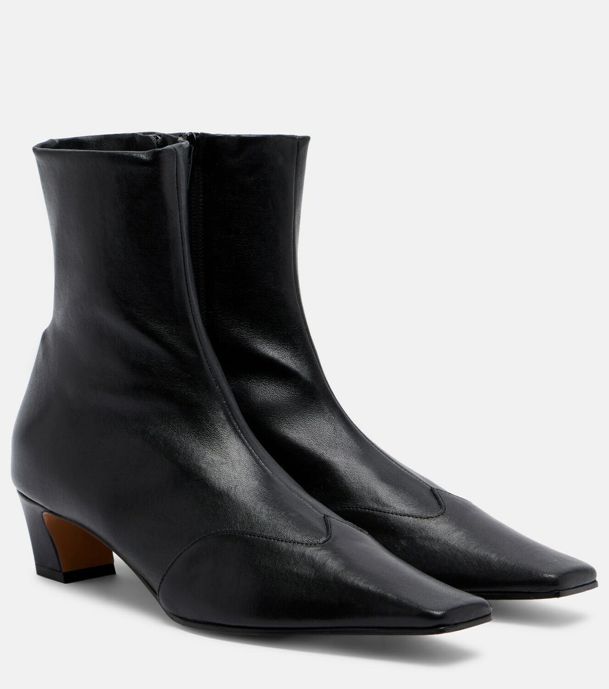 Khaite Nevada leather ankle boots
