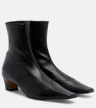 Khaite Nevada leather ankle boots