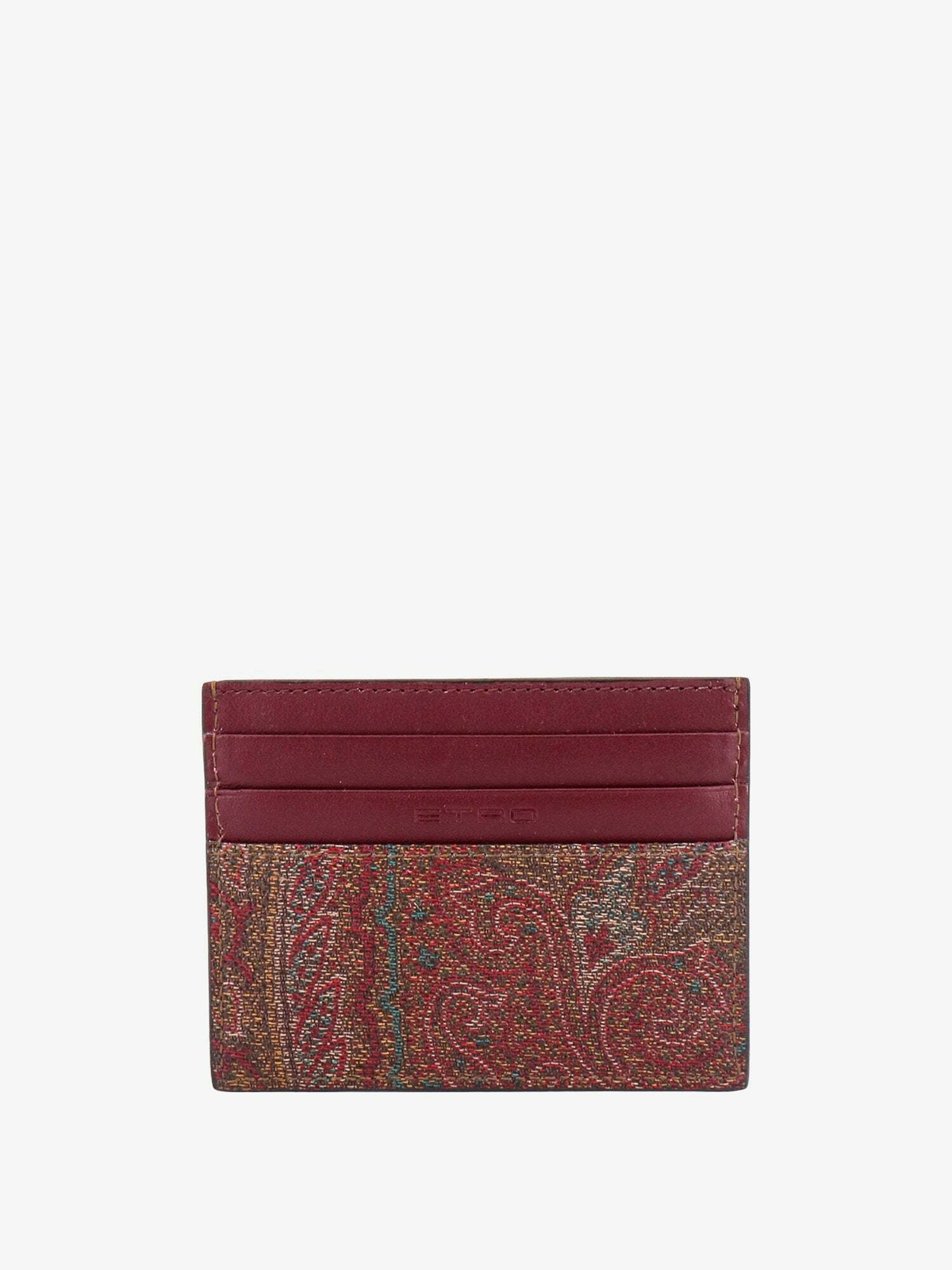 Etro Card Holder Brown Mens Etro