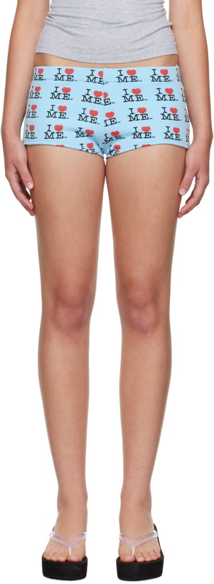 Photo: Ashley Williams Blue 'I Heart Me' Serena Shorts