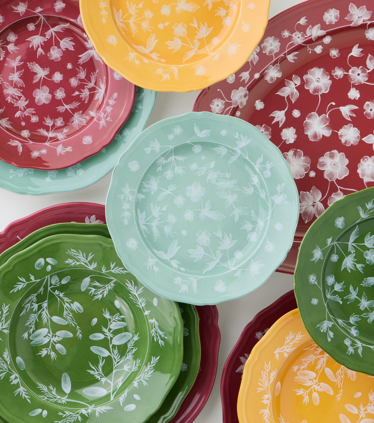 Cabana x Ginori 1735 floral porcelain dinner plate