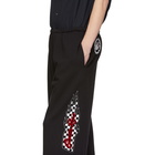 McQ Alexander McQueen Black Racing Three-Quarter Lounge Pants