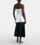 Proenza Schouler Lena strapless cotton-blend top