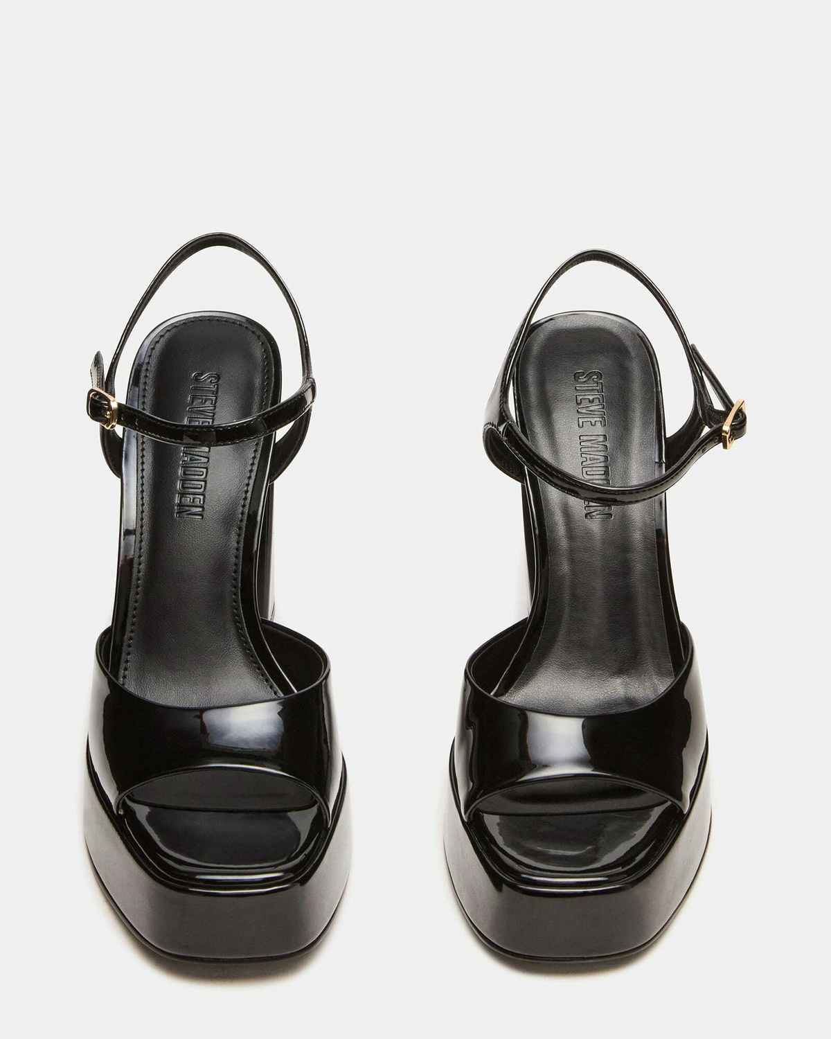 Steve Madden Liandra Heels in Black Patent