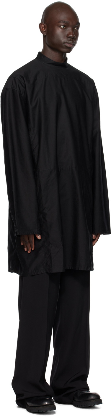 NICOLAS ANDREAS TARALIS Black Slub Shirt