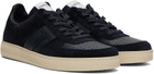 TOM FORD Navy Suede & Leather Radcliffe Sneakers