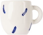 Rami Kim Studio White & Blue Floating Leaf Espresso Cup